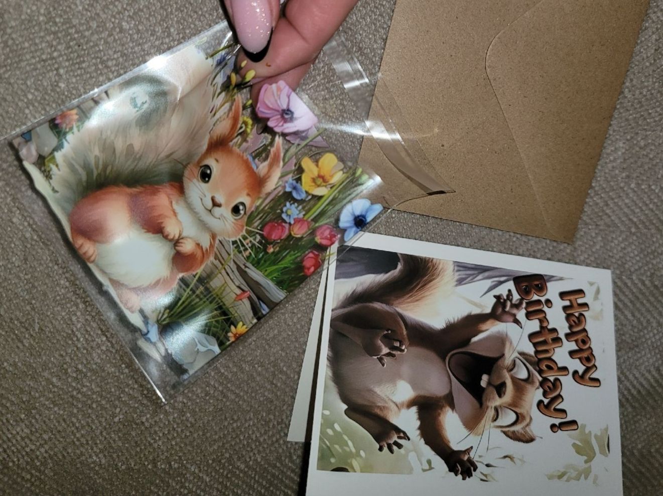 Cartoline: Squirrel, écureuil, Eichhörnchen, Geschenktüte, Scoiattolo – Nuovo e nell'imballaggio originale da Zollikerberg venduto da Nice_Name 1
