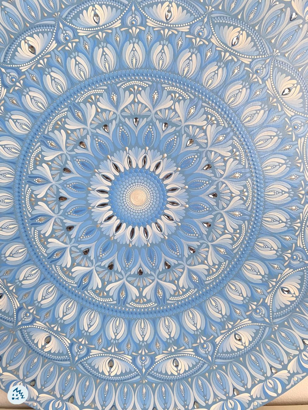 Dipinti: Mandala auf Holz, Mandala Bild, Gemälde, Geschenk, Kunst – Nuovo e nell'imballaggio originale da Fanas venduto da Omibia 6