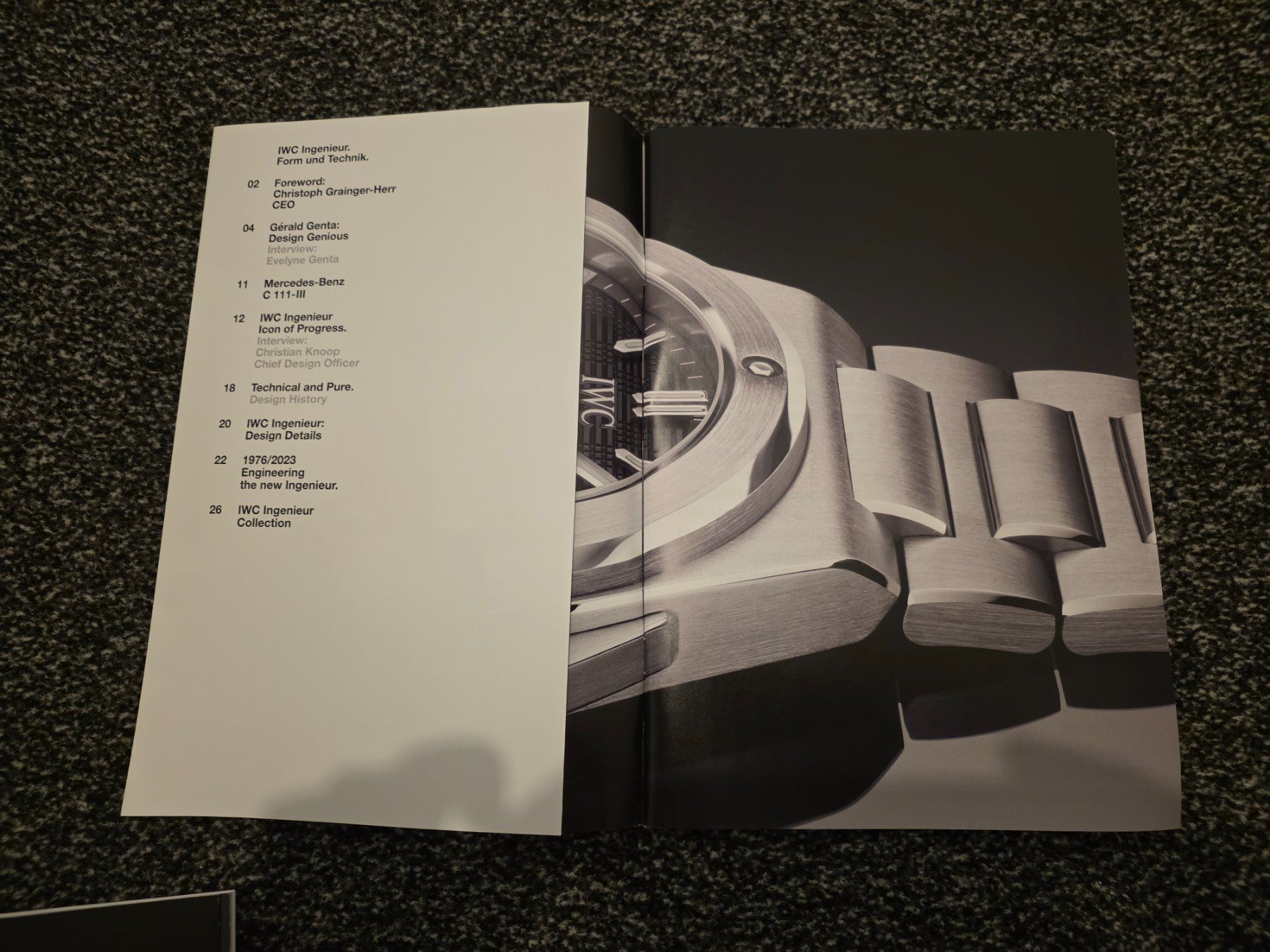 Riviste & Magazine: IWC Zeitschrift The Reference (Rückseite Form und Technik) – Usato da Seuzach venduto da Tadpeyn 3
