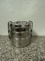 Edelstahl Lunchbox / Tiffin-Dose 3-stöckig