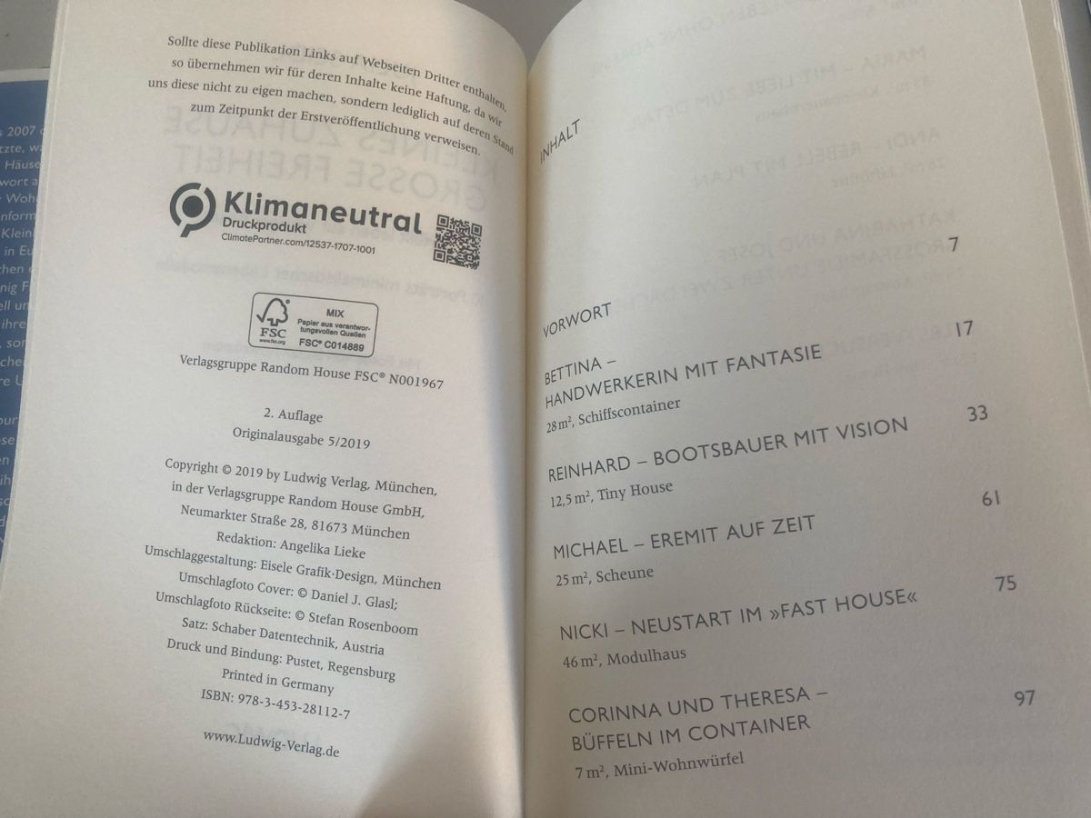 Libri: Tiny Hause Wohnen: "Kleines Zuhause, grosse Freiheit" (N – Usato da Aarwangen venduto da to-hirschi 2