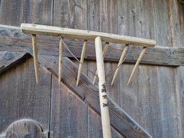 Heurechen Holzrechen antik