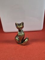 Deko Katze Figur aus Messing kleiner 