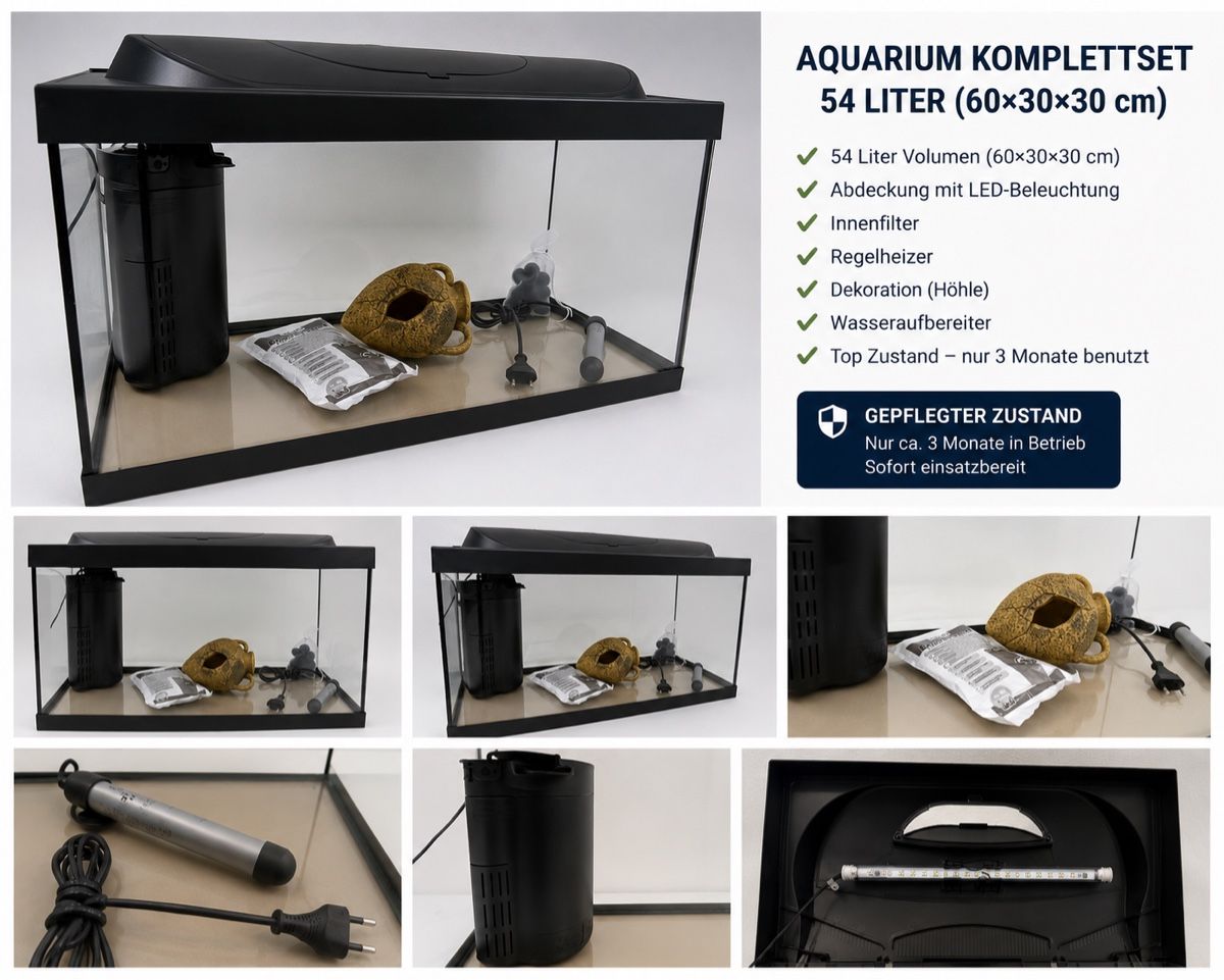 Aquarium: Aquarium Komplettset – D'occasion à Kaiseraugst par Flohmee