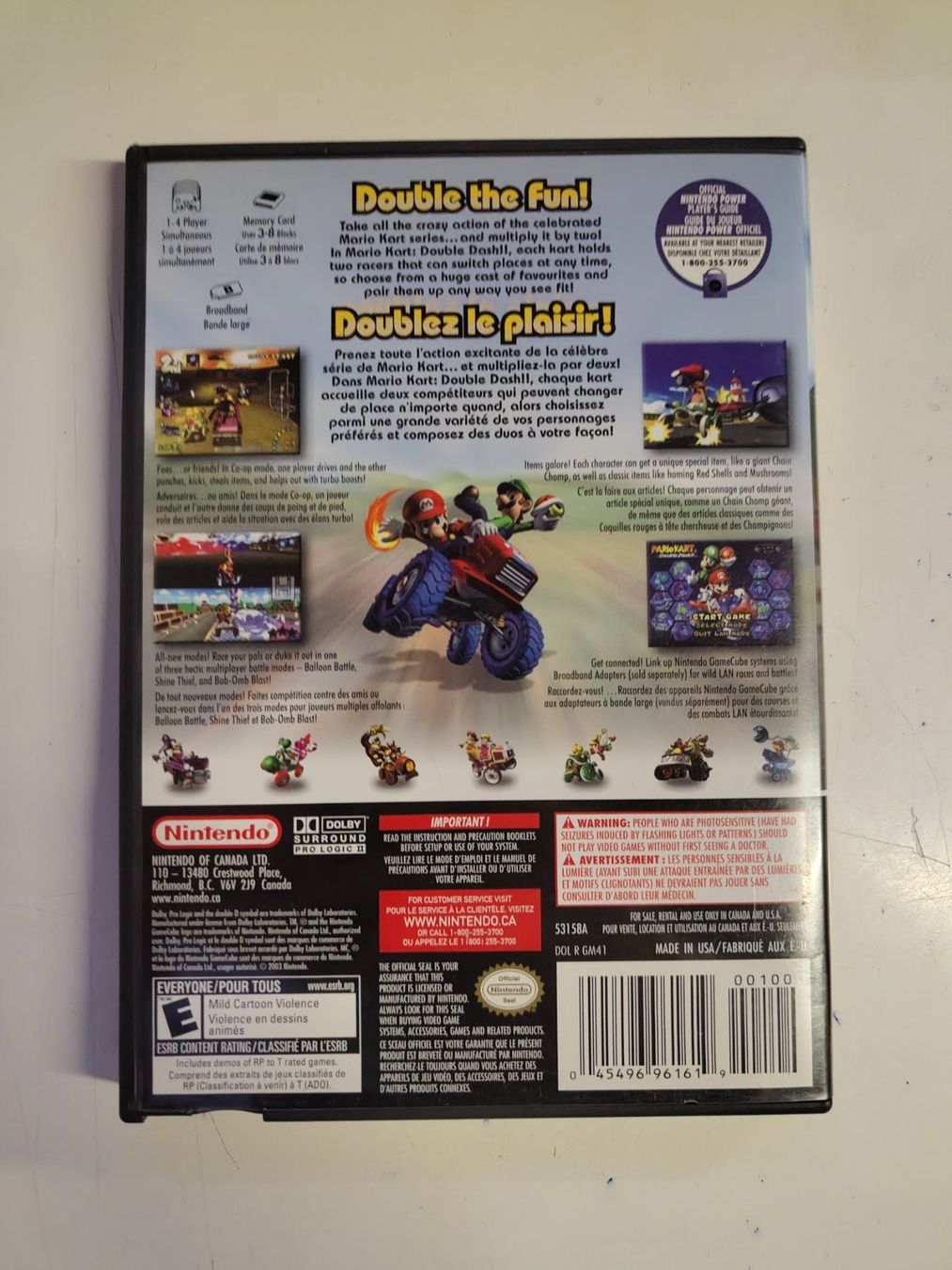 Nintendo Giochi: Jeu Gamecube - Mario Kart Double Dash Edition Spéciale US – Usato da Saxon venduto da dan_drn5 1