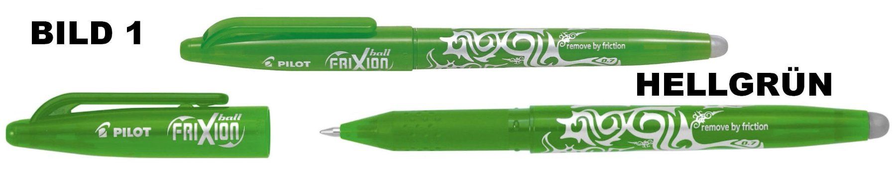 Pilot Stifte & Marker: Pilot Roller mit Deckel ** Frixion Ball 07 ** HELLGRÜN – Neu (gemäss Beschreibung) aus Strengelbach von Mozi1