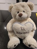 Teddybär mit Herz "Ich liebe Dich" creme ca. 30cm