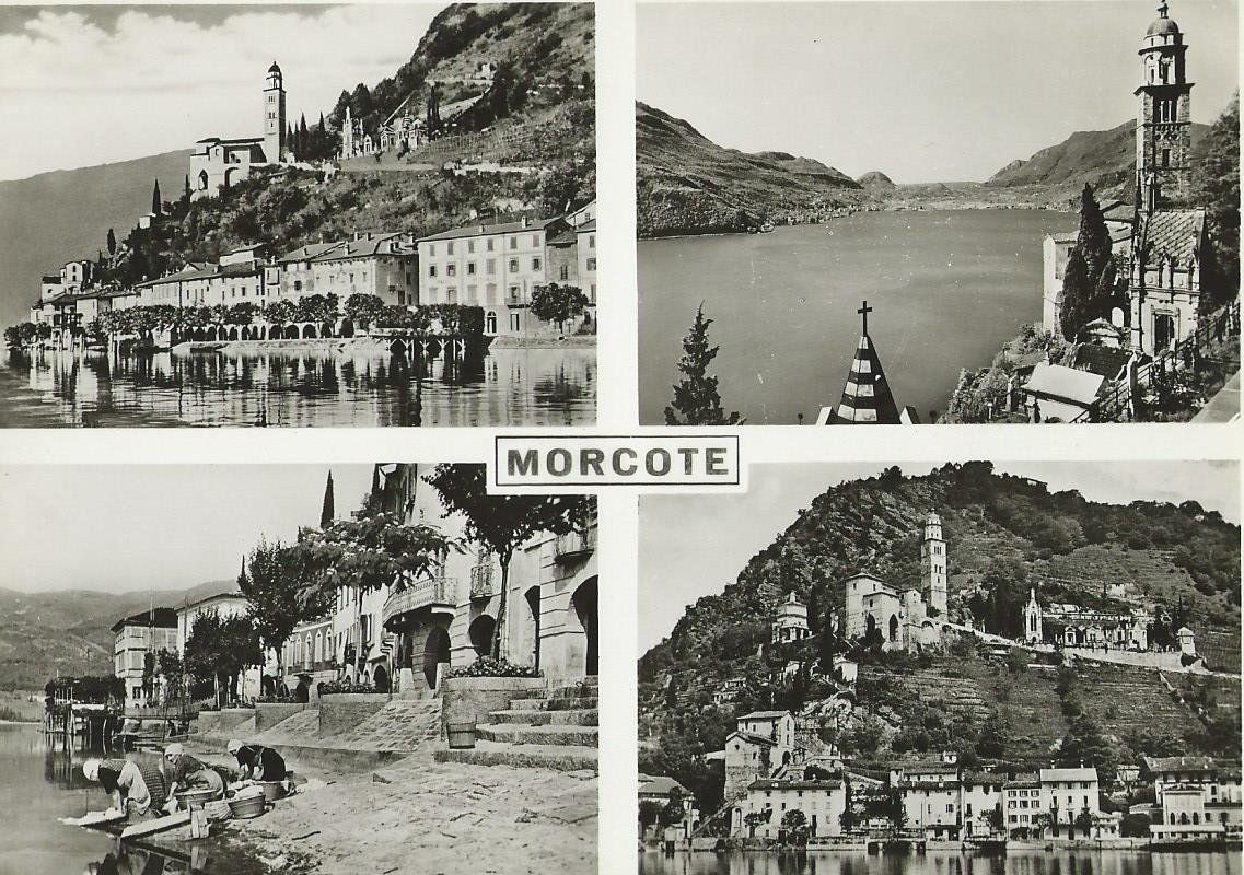 Cartoline postali: 3 Ansichtskarten Lugano, Morcote, Gandria – Usato da Brunnen venduto da Artemis53 1