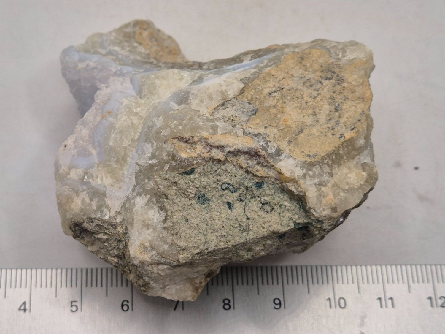 Minerali & Pietre curative: Lagenachat "Blue lace",  (151) – Nuovo e nell'imballaggio originale da Winterthur venduto da LukasMineralienOase 2