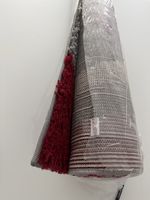 Teppich Neu 120/180 grau-rot-schwarz-weiß 