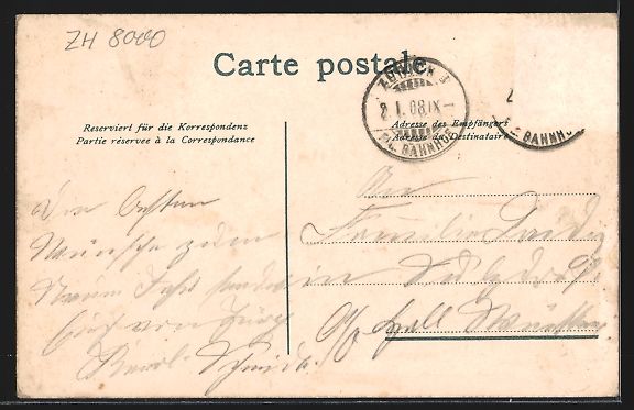 Cartoline postali: Zürich, Bahnhofstrasse mit Kutsche, Kin – Usato da Berlin venduto da bartko-reher 1