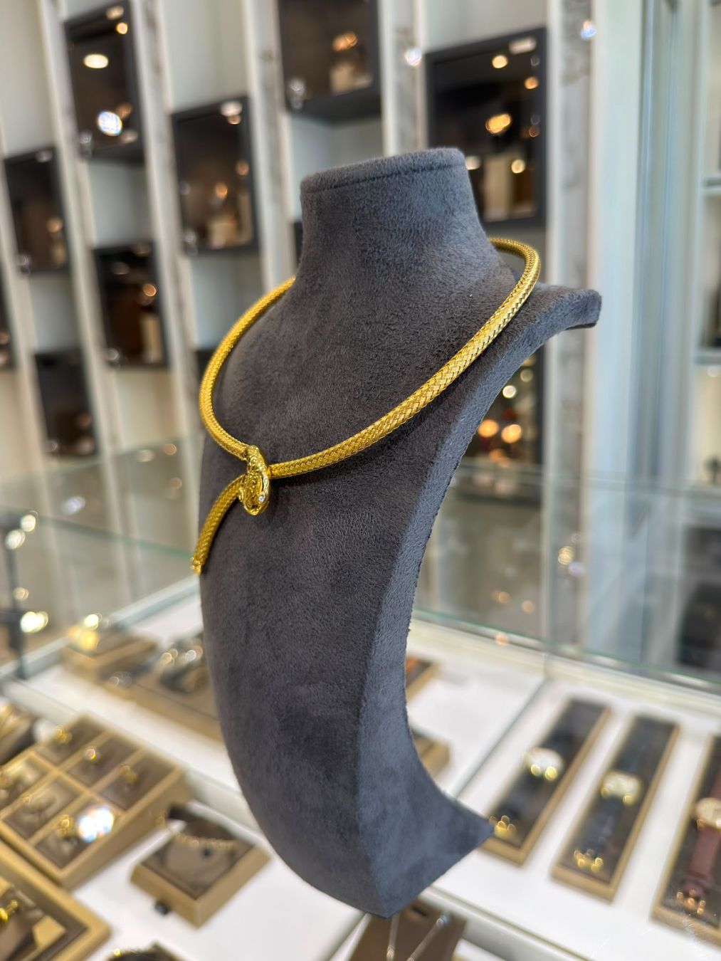 Colliers: Schlangen-Collier in 18 Karat - 750 Gold – D'occasion à Zürich par StargoldJewellery 2