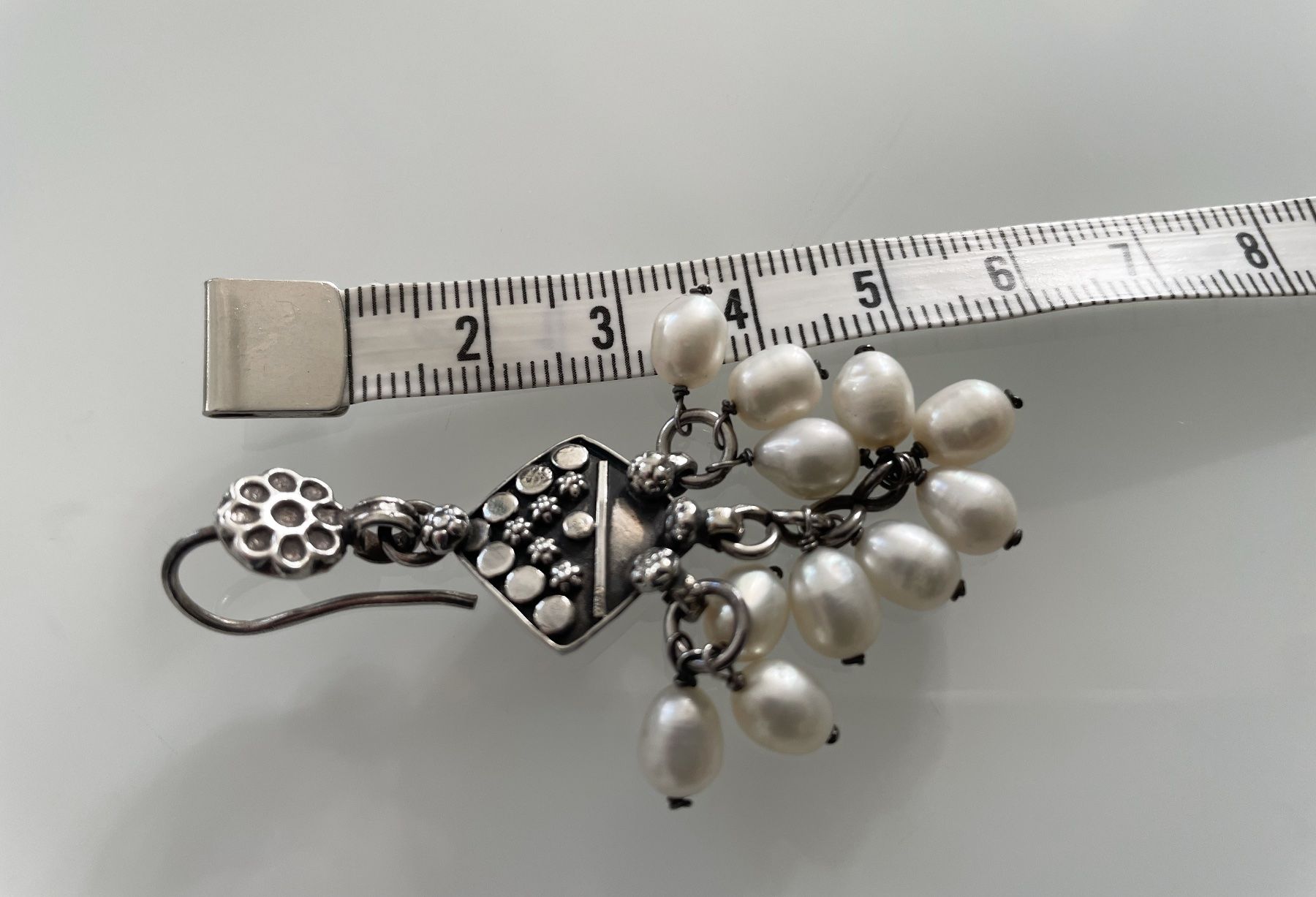 Orecchini pendenti & Orecchini a lobo: Orecchini vintage Rajasthan argento indiano e perle – Usato da Bellinzona venduto da Sveva-Style-Hunter 2