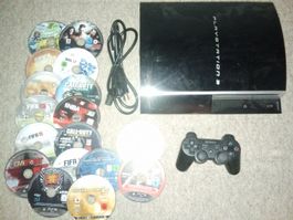 Playstation 3 Konsole mit 17 Games Ps3