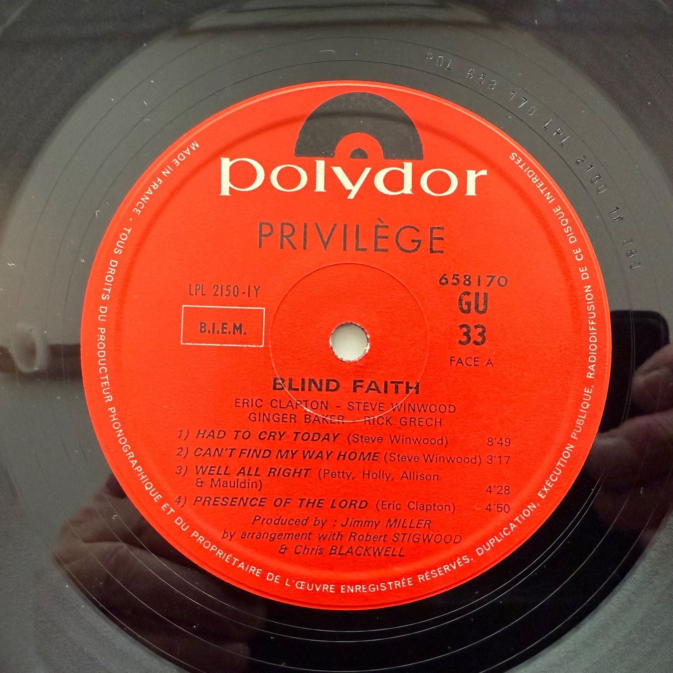 Schallplatten: BLIND FAITH - PRIVILÈGE – Gebraucht aus Zürich von fehlton 3