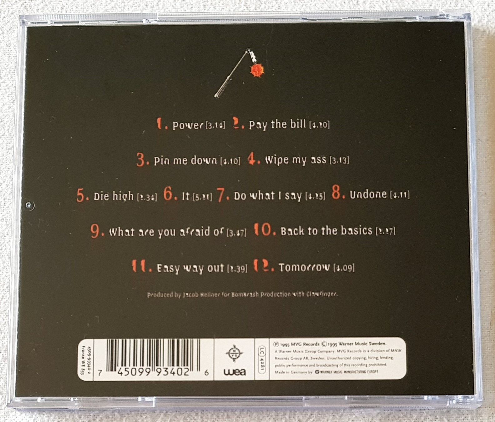 CD: Clawfinger – Use Your Brain - CD - 1995 - First Press - WEA – Usato da Uster venduto da Zardodel 1