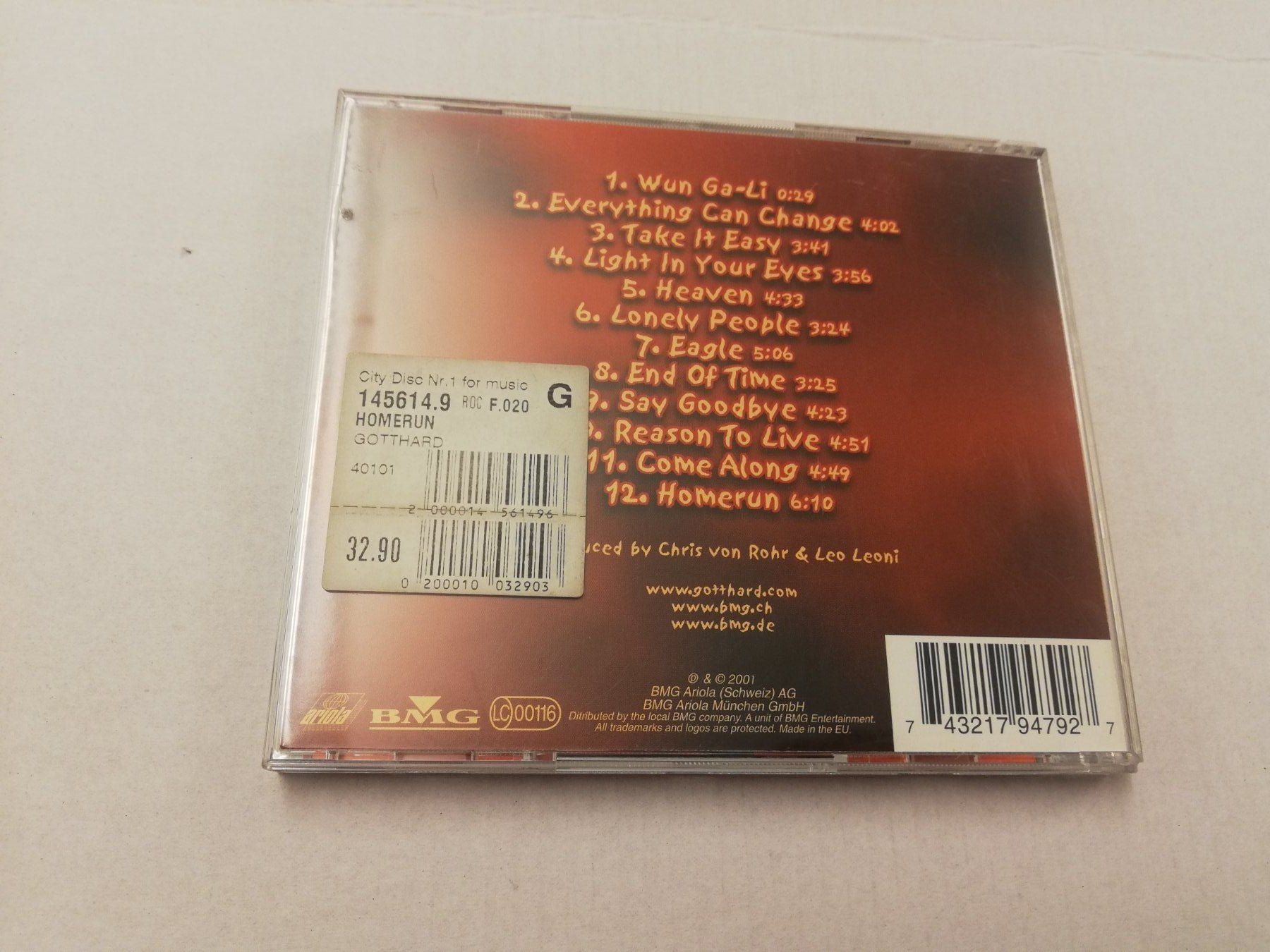 CD: GOTTHARD - HOMERUN – Usato da Bern venduto da Vinylsound.ch 1
