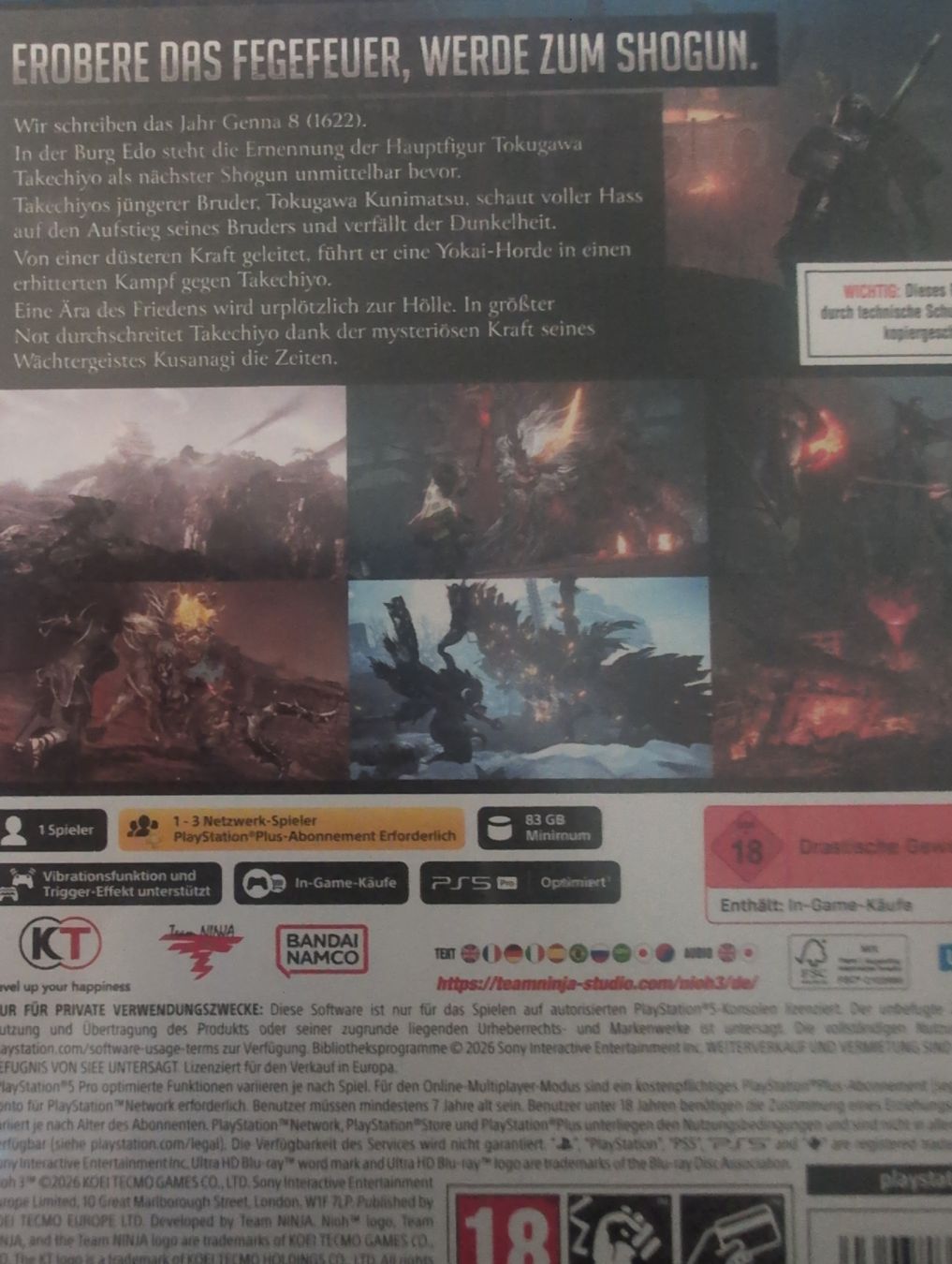 Jeux: Nioh 3 – D'occasion à Wynau par rem_5tpw 1