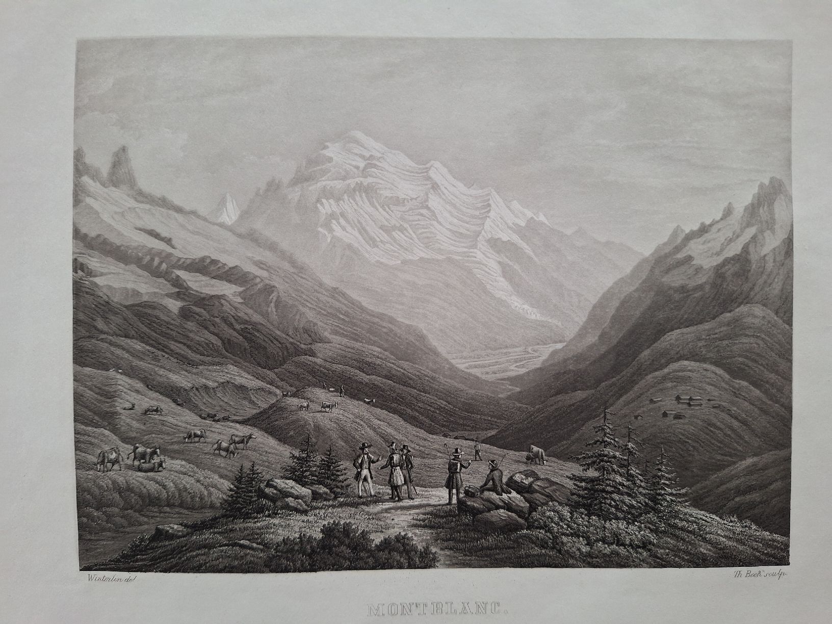 Stiche: MONT BLANC. COL DE BALME – Gebraucht aus Bevaix von bohrap