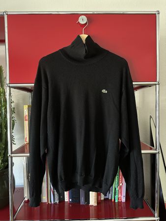 Lacoste Vintage Turtle Neck pure Wool L reine Wolle Roll