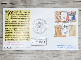 CL05 Enveloppe + Timbre Poste Vaticane 1980