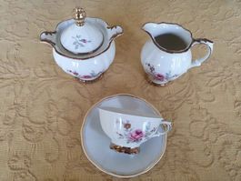 Servizio da té fiorato non completo Bavaria