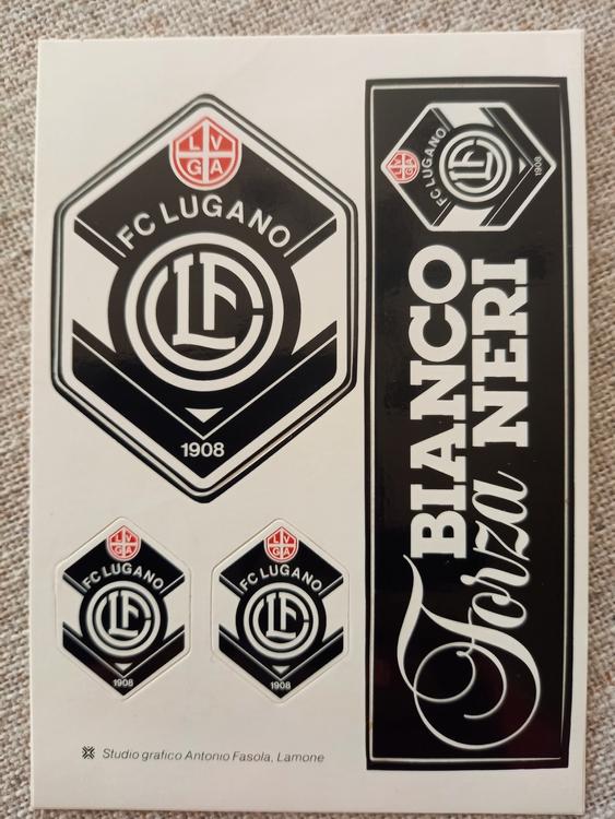 cartoline con autografi F.C LUGANO, Div.Naz90/91