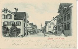 Gruss aus EBNAT SG Reliefkarte gel. 1903!