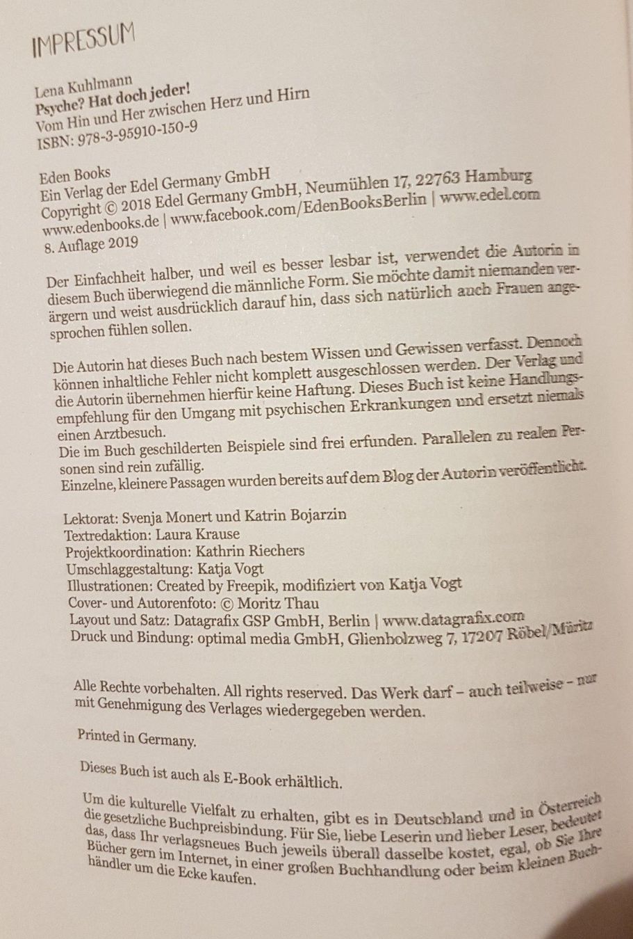 Libri: Psyche? Hat doch jeder! – Nuovo e nell'imballaggio originale da Zürich venduto da Avd 6