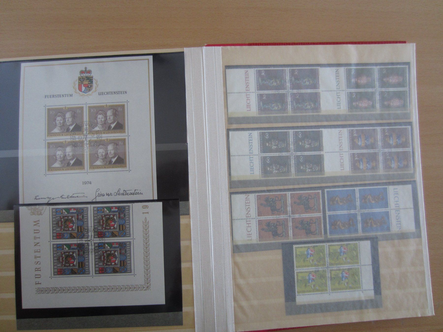 Alle Briefmarken: FL VIERERBLOCKS ET.GESTEMPELT,  AB NUR 10.- FR. – Gebraucht aus Steckborn von Mustangcobra1966 2