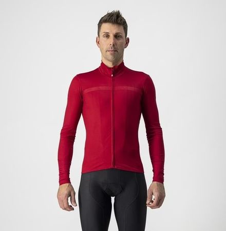 Castelli Pro Thermal Mid LS Jersey 3XL in Pro Red