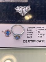 14 Karat Goldring innendurchmesser 18,5 mm