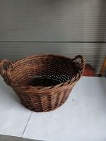 Mittelgrosser Ernte Korb Herbstdeko Vintage Holz Braun 48 cm
