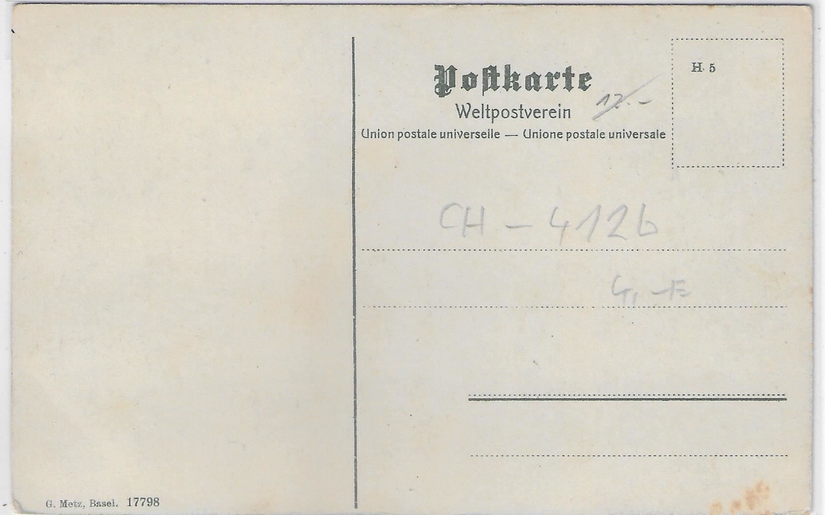 Cartoline postali: St. Chrischona - Blick von der Terrasse – Usato da Ettingen venduto da Kartenplanet 1