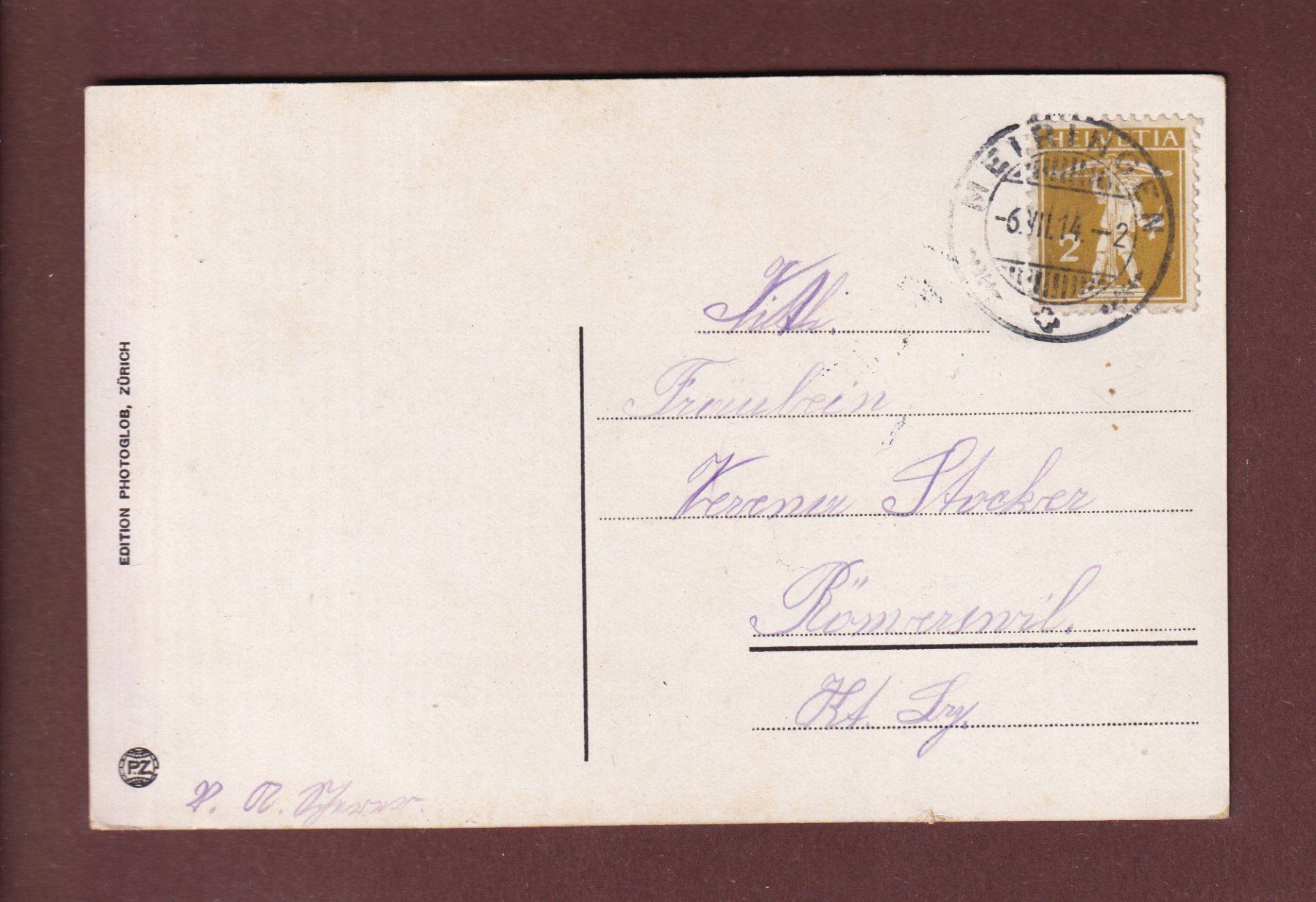 Cartes postales: BRÜNIGBAHN - Passhöhe - 1914 – D'occasion à Pully par nicecards-shop 1