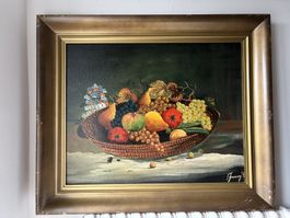 Fantastische Klasische Oel Bild signiert