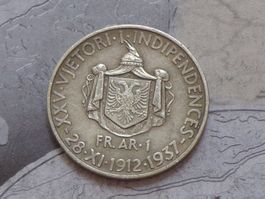 Albanie 1 Frang Ar 1937 - Royaume Zog Ier