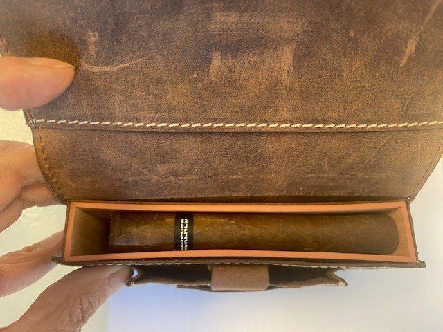 Humidor per sigari: Reise Humidor - Ohne Zigarren – Nuovo e nell'imballaggio originale da Wängi venduto da elcigarro 1