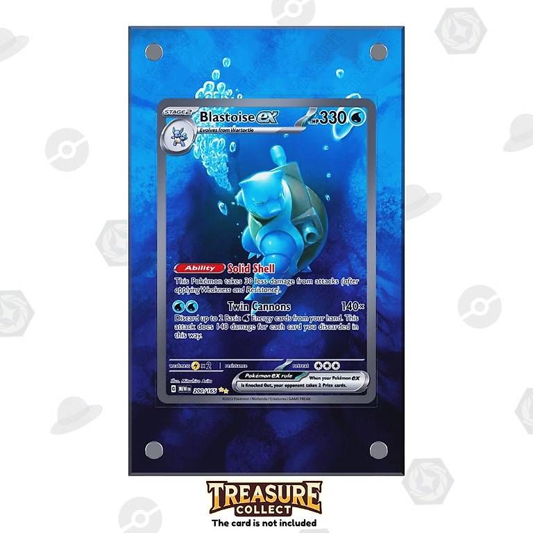 Pokémon Carte collezionabili: Blastoise ex 200/165 - Pokémon Extended Artwork Display Case – Nuovo e nell'imballaggio originale da Canobbio venduto da TreasureCollect