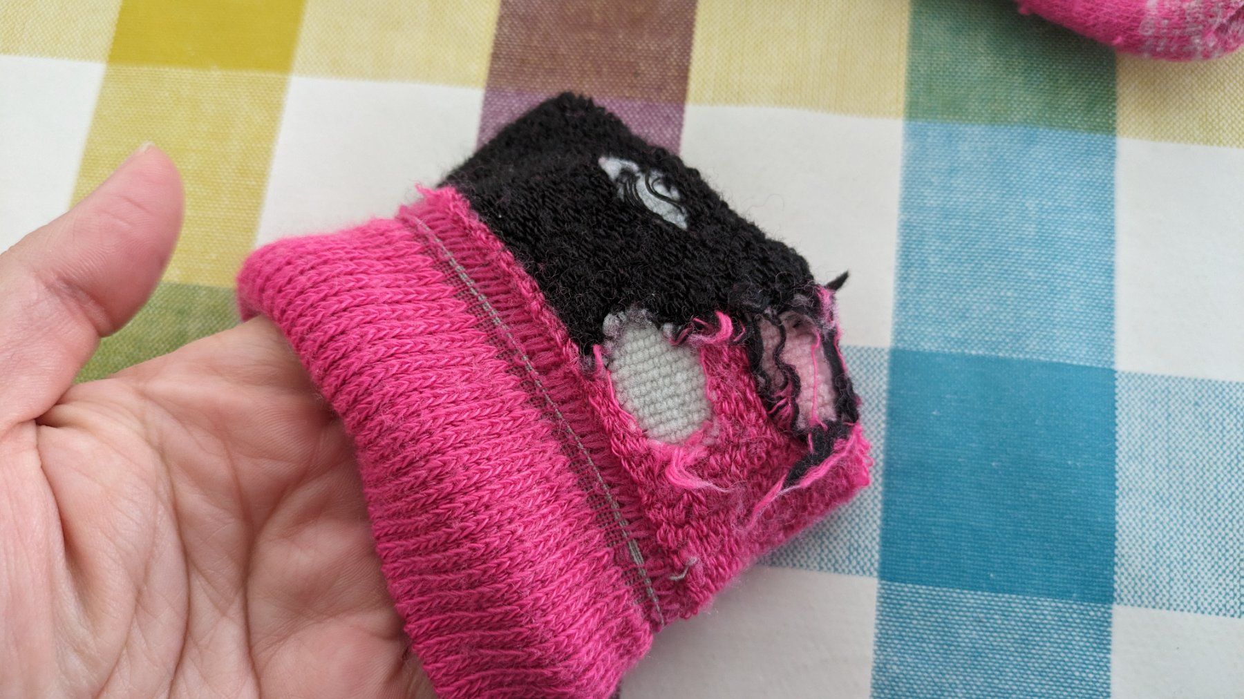 Socken für Kinder: Süsse Skisocken mit Pinguin - pink – Gebraucht aus Staufen von Fleby84 2