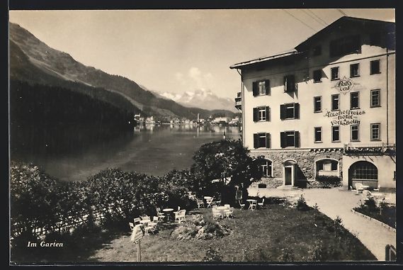 Cartes postales: St. Moritz / Engadin, Hotel Bellaval mit – D'occasion à Berlin par bartko-reher