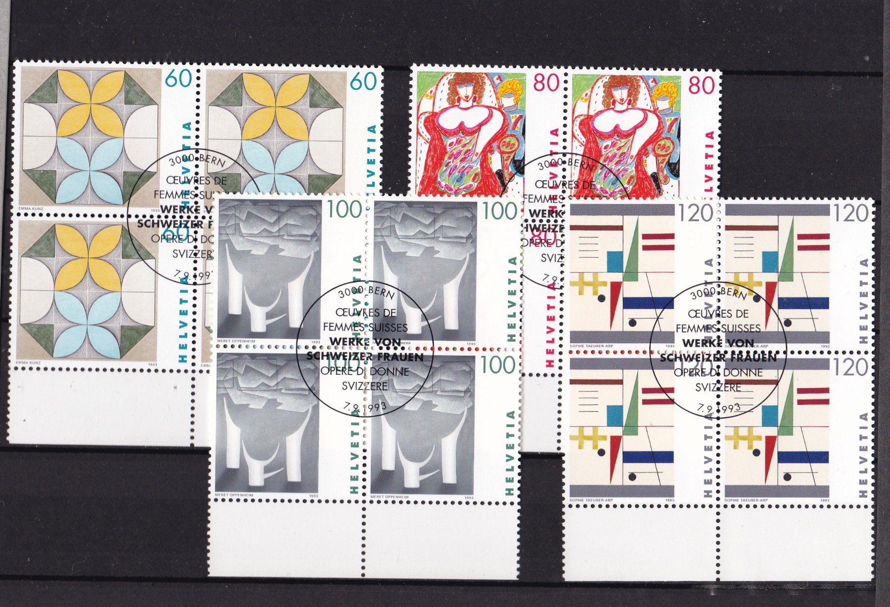 Tutti i francobolli: CH Briefmarken-Steckkarten, bunt gemischt – Usato da Münchwilen AG venduto da Nesar 8