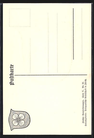 Cartoline postali: Kilchberg /ZH, Wappen der Gemeinde mit v – Usato da Berlin venduto da bartko-reher 1