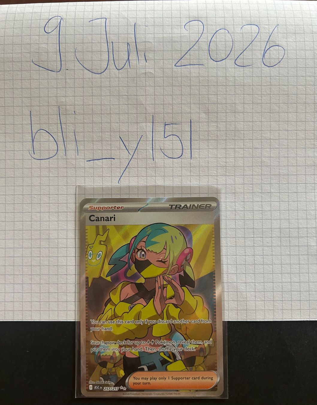 Pokémon Sammelbilder & Trading cards: ENG - Canari #257 - Ascended Heroes – Neu (gemäss Beschreibung) aus Zürich von bli_yl5l 2