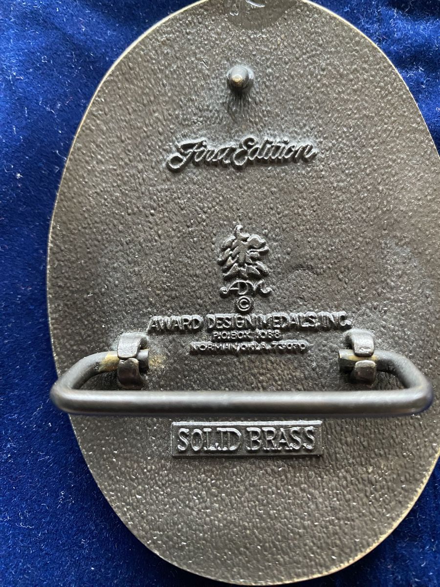 Fibbie per cinture: Vintage Gürtelschnalle Nevada Solid Brass First Edition – Usato da Kreuzlingen venduto da Dennis2004 2