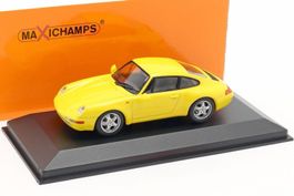 Porsche 911 / 993 Coupé 1993-1998 gelb   1:43 von MaXichamps