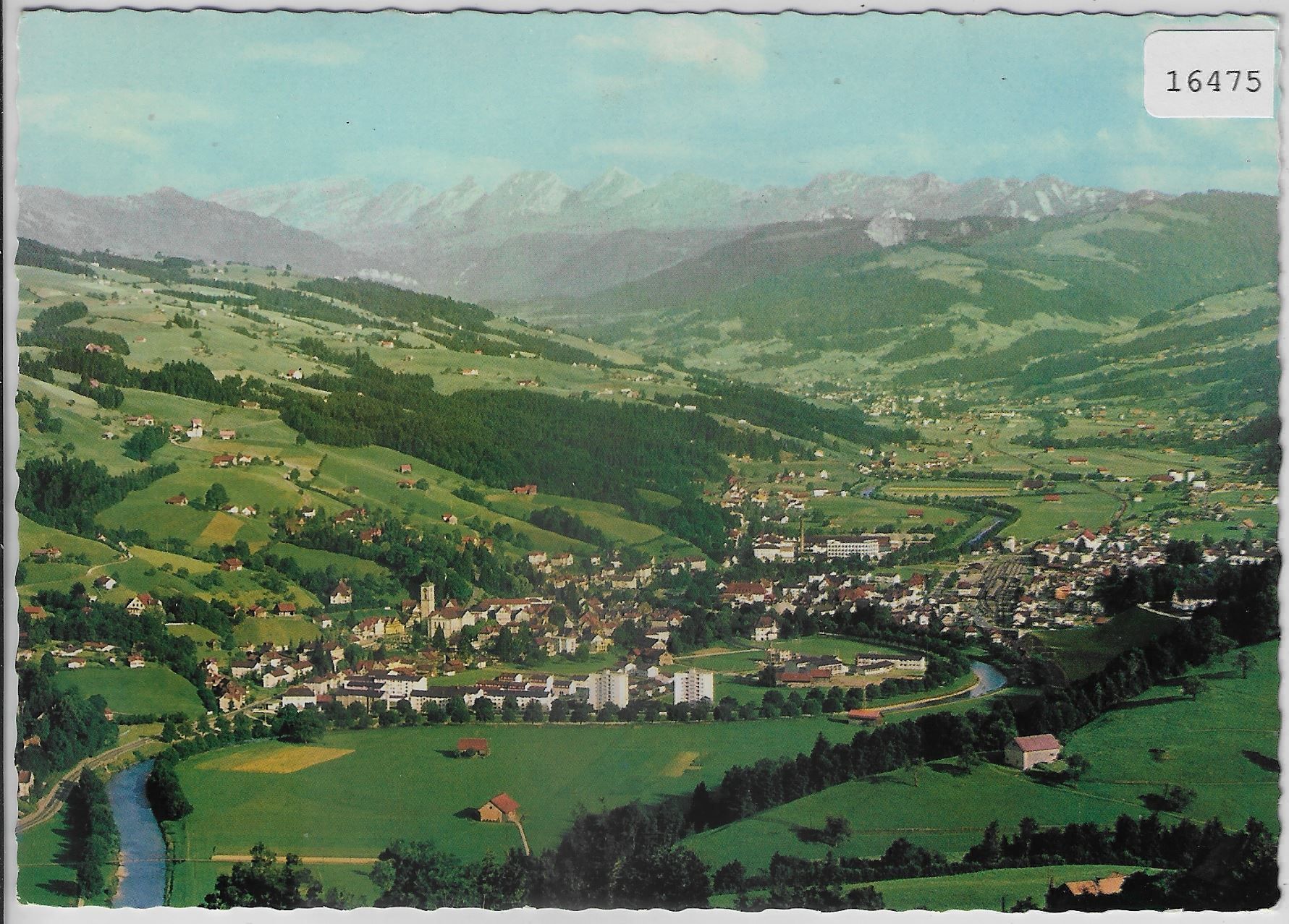 Cartoline postali: Wattwil mit Churfirsten – Antico da Ettingen venduto da Kartenplanet