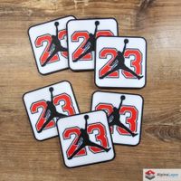 Jordan 23 Coaster Set with Holder 3D Printed