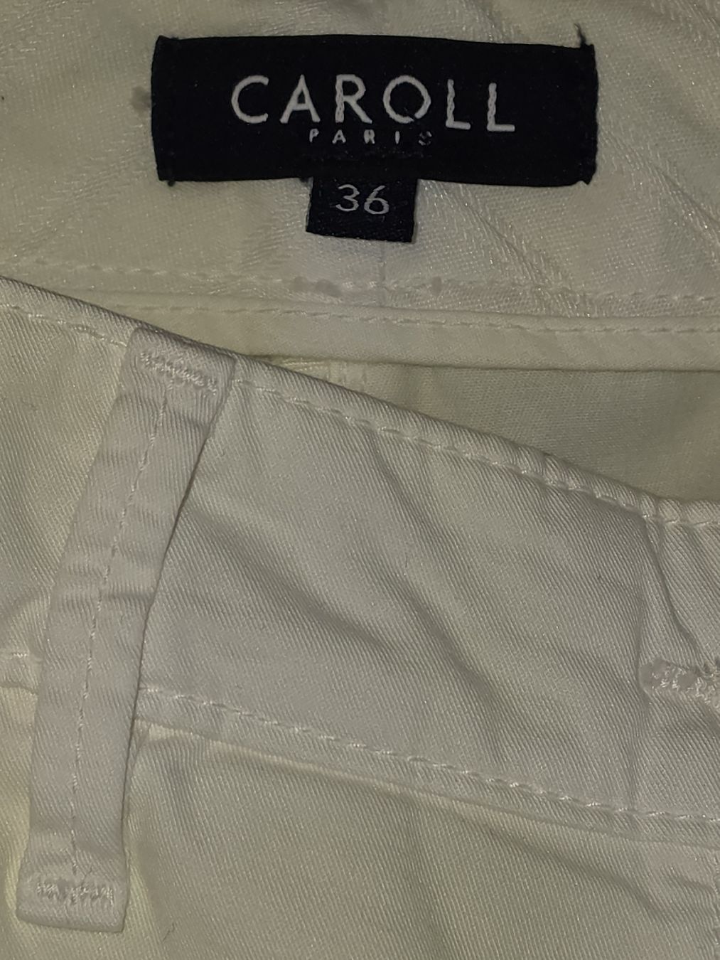 Caroll Pantaloni: Pantalon crème Caroll taille 36. – Nuovo (secondo la descrizione) da CASLANO venduto da Bebesa 4