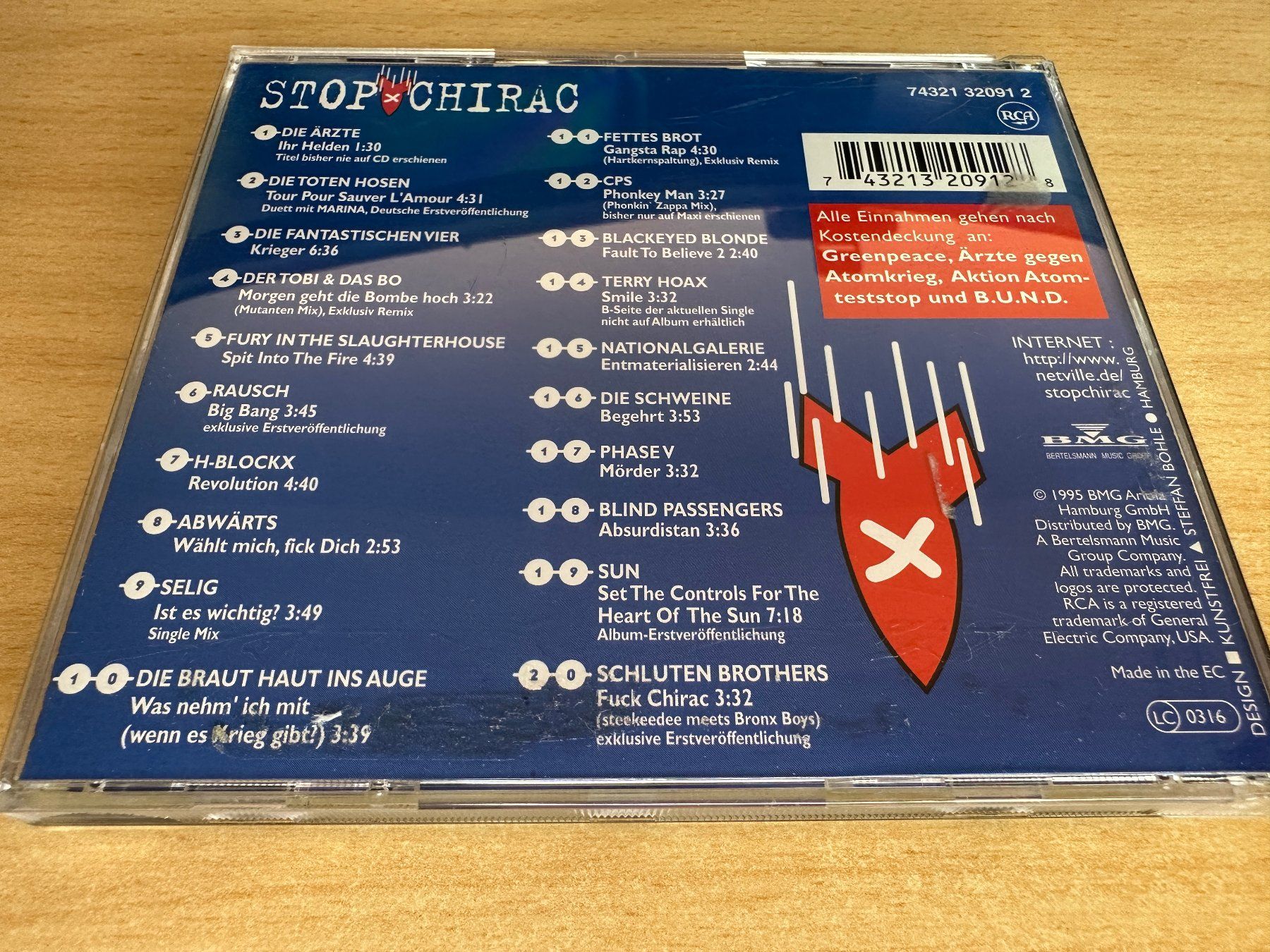 CD: Various – Stop Chirac – Usato da Rikon im Tösstal venduto da Alpenmutz 1
